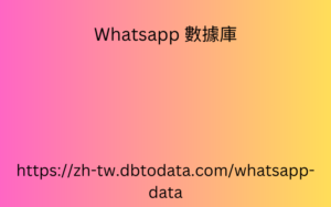 美國 WhatsApp 號碼數據